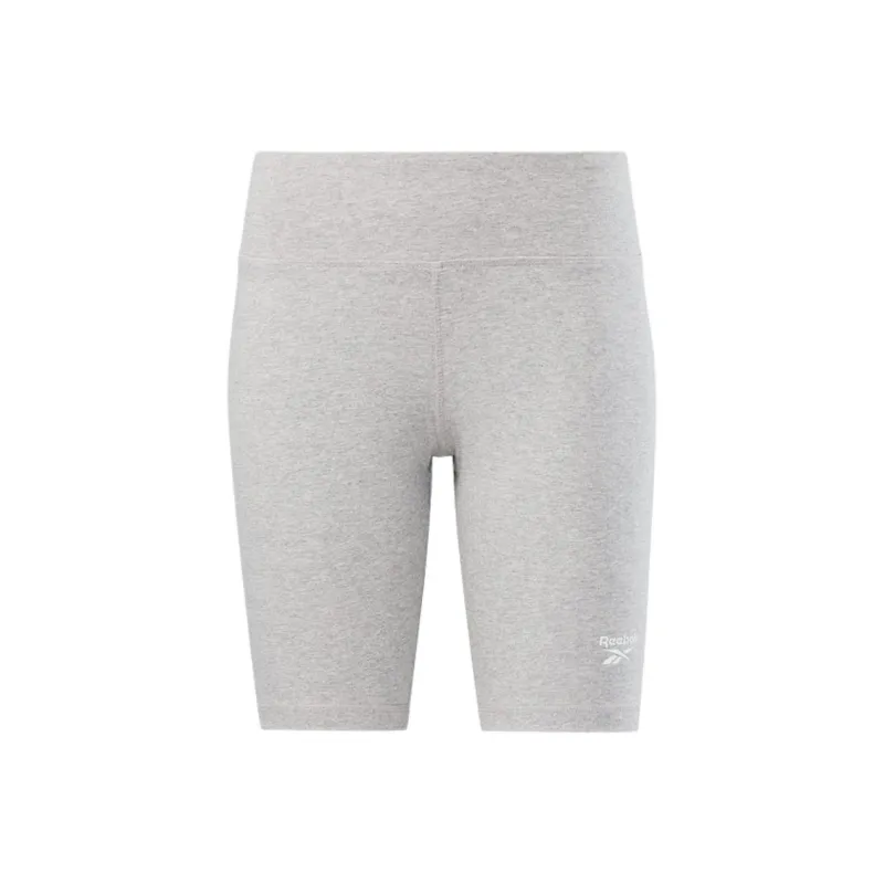 Reebok Identity Small Logo Cotton Bike Short Casual Shorts Women's Medium Gray Sandalwood-0