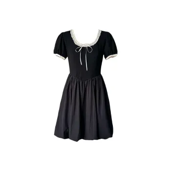 AURORA MUSE Short Sleeved Dress Women's Black