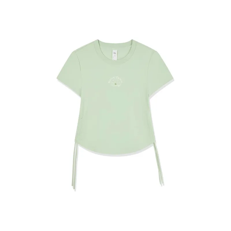 QIAODAN Sports Life Collection SS25 T Shirt Women's Nouveau Leaf Green-0
