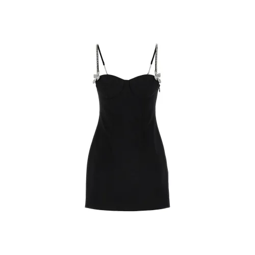 AREA Butterfly Embellished Sleeveless Mini Dress