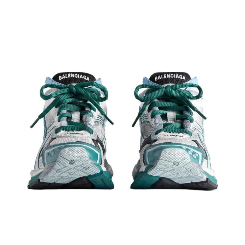 Balenciaga Runner White Green Blue-3