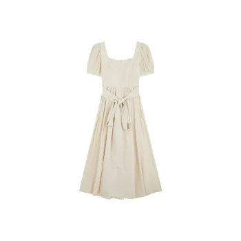 THE SEA LIFE Short Sleeved Dress Women's Tea Brown
