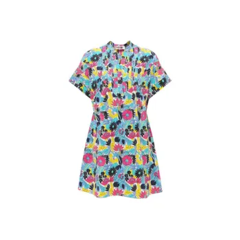 DVF Diane Von Furstenberg Short-Sleeved Dresses Women's Blue