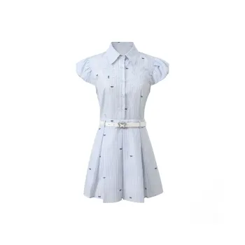 Local Gal Short Sleeved Dresses Women's Blue