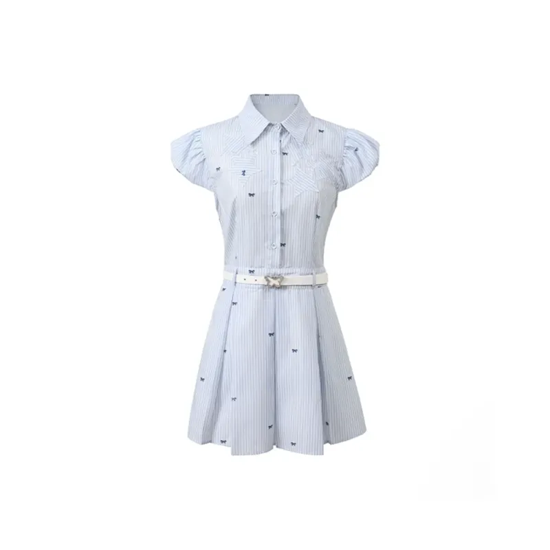 Local Gal Short Sleeved Dresses Women's Blue-0