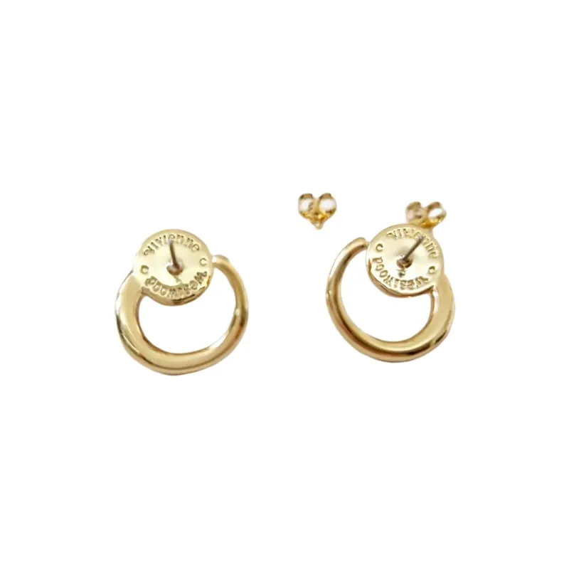 Vivienne Westwood Pearl Earrings Women's Gold-2