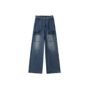 YINLEI Jeans Men Vintage Blue