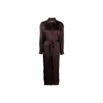 UMA WANG Amare Satin Shirt Dress