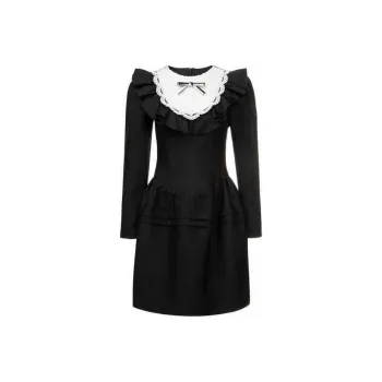 AIVEI Long Sleeved Dress Women's Black