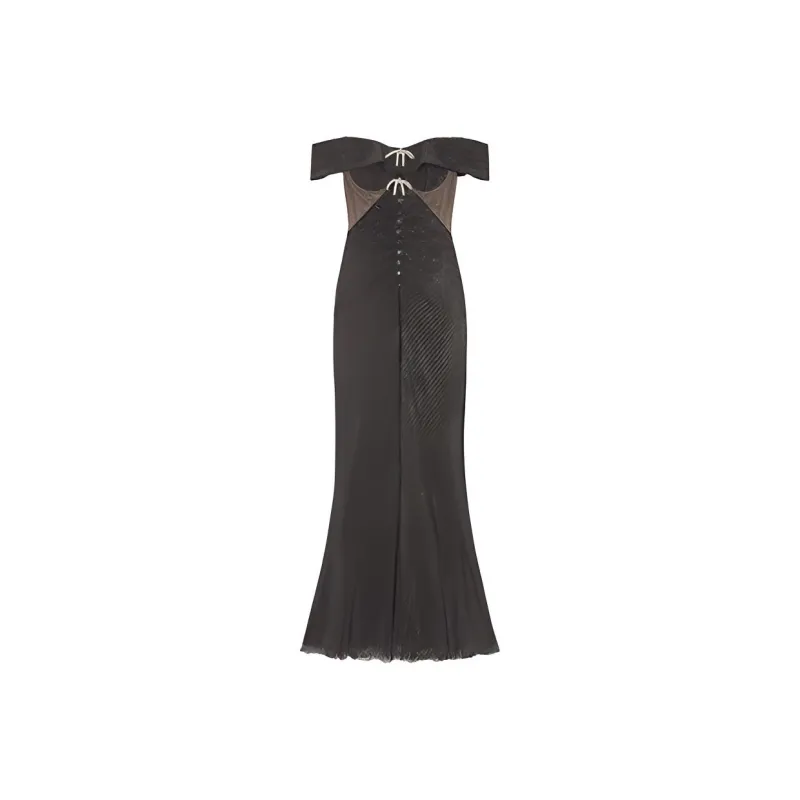 Self portrait Sleeveless Dresses Women's Black-0