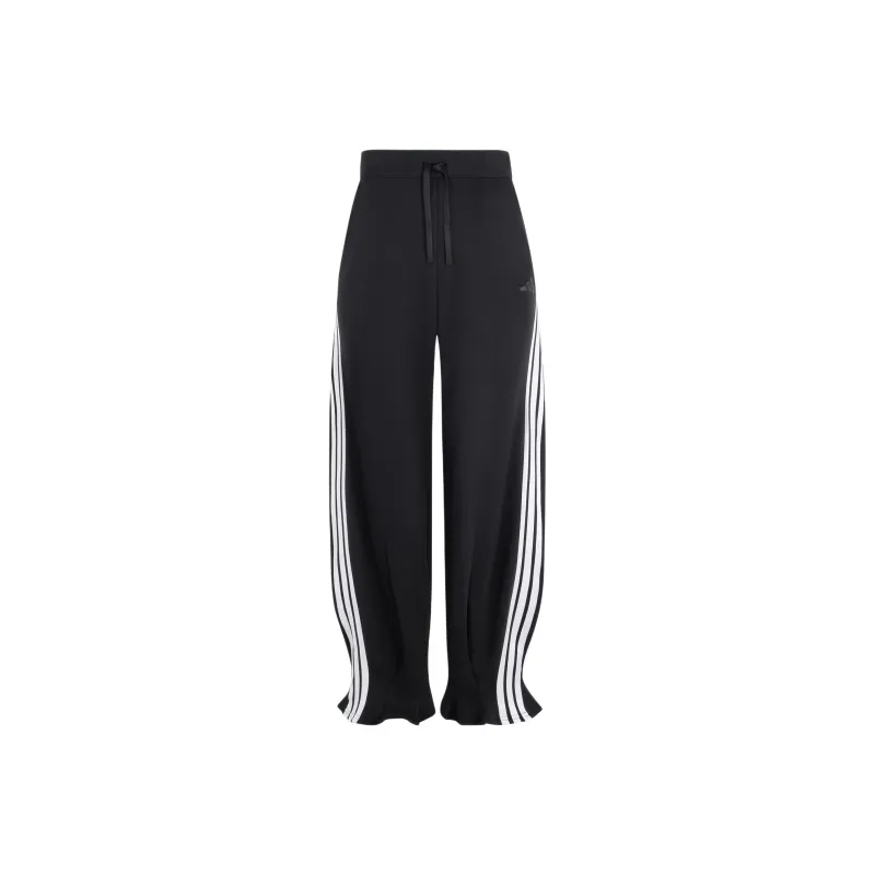 Adidas Knitted Sports Pants Women's Black-0