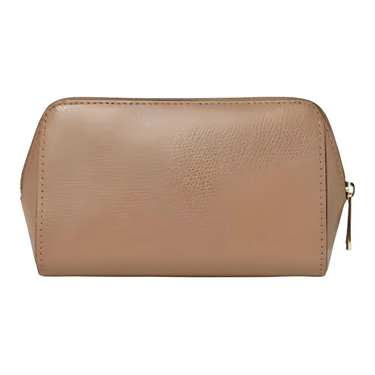Furla Leather Makeup Bag Medium Size Women's Brown-1