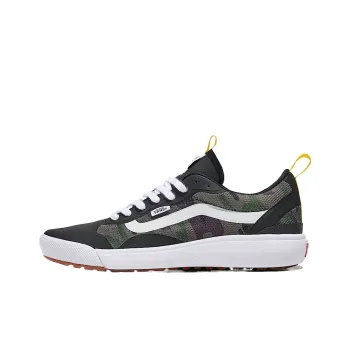 Vans Customs Anti Slip Wear Resistant Low Top Casual Shoes Unisex Black Green