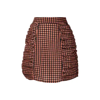 GANNI Casual Short Skirts Women's Brown
