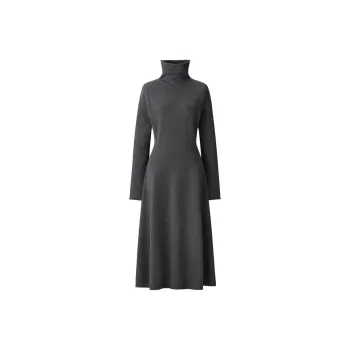 UNIQLO Long-Sleeved Dresses Women's Asphalt Gray