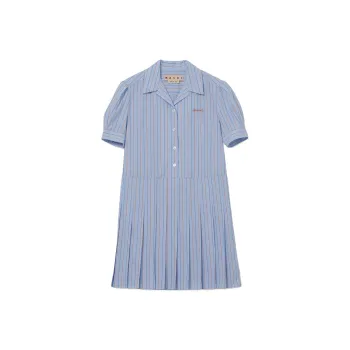 MARNI Short Sleeved Dresses Women's Blue