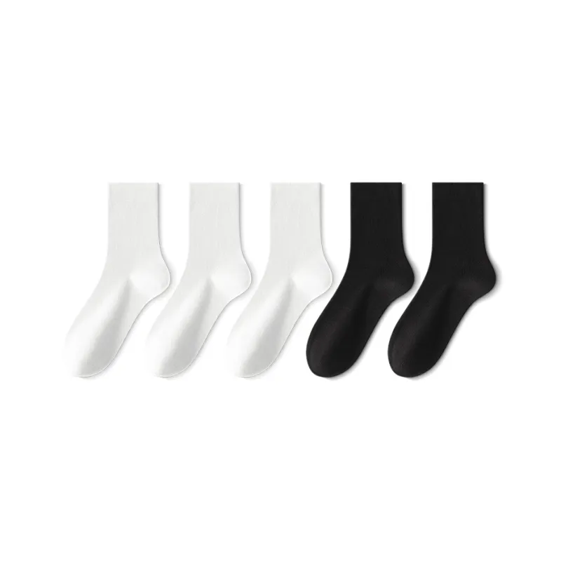LUOLIAN Mid Calf Socks Women's 5 Pack-7