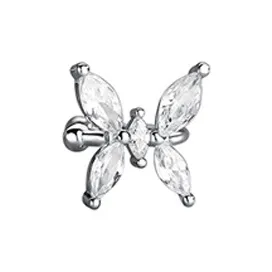 NVBBK S925 Silver Clip On Earrings Women's