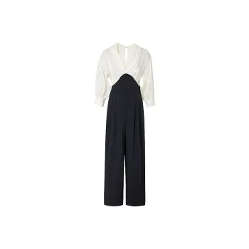 BADINA Jumpsuit Women's White Set Black