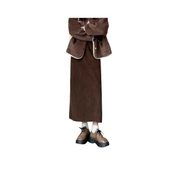 Ya Sheep People Knit Long Skirts Women's Dark Brown