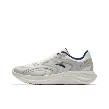 Anta Star Cloud 2 Slip Resistant And Breathable Low Top Casual Running Shoes Men's White Gray