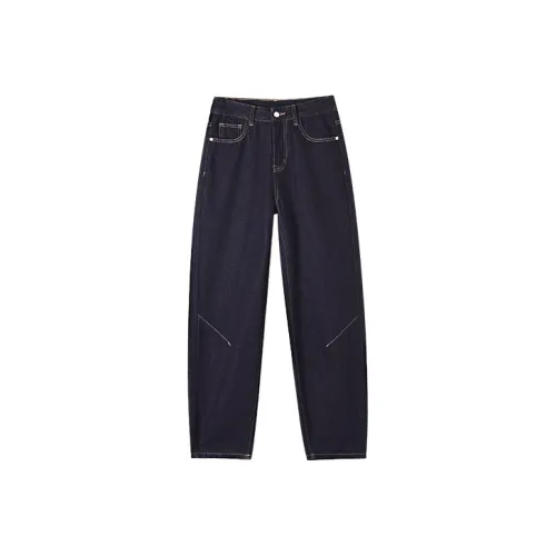 HIPPIEMISS Jeans Women's Normal Washed Blue