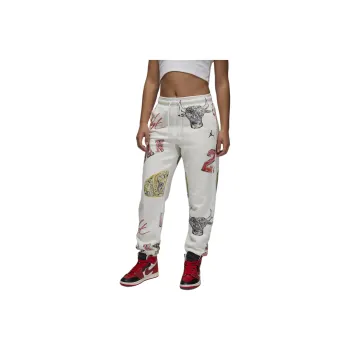 Jordan Brooklyn Fleece Knitted Sports Pants Women's White