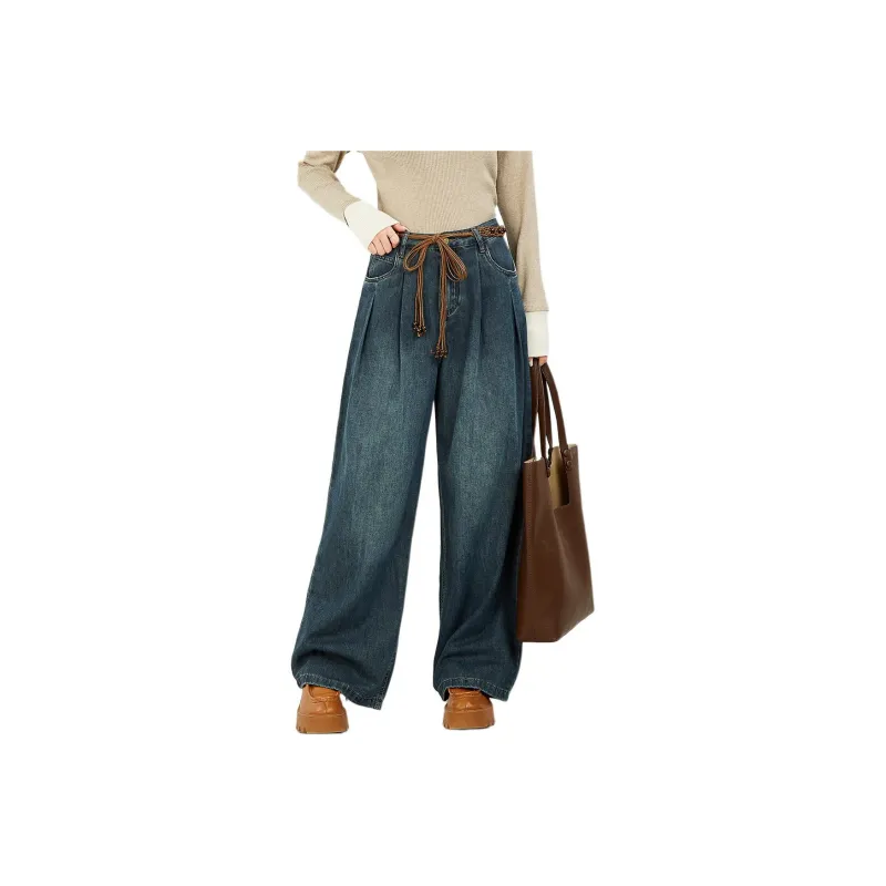 MUGUOGUOMU Spring Fall Jeans Women's-1