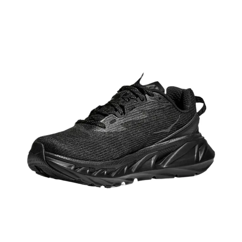 HOKA ONE ONE Elevon 2 Cushioning Slip Resistant Low Top Running Shoes Unisex Black-2