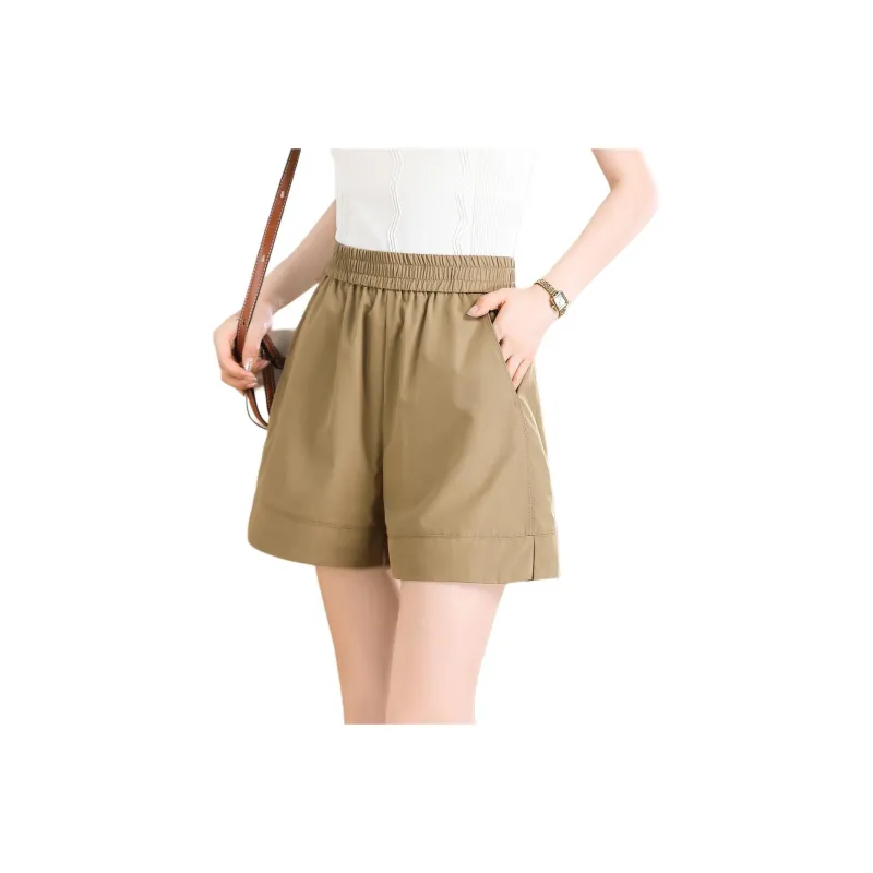 XWI Casual Shorts Women's Green Khaki-0