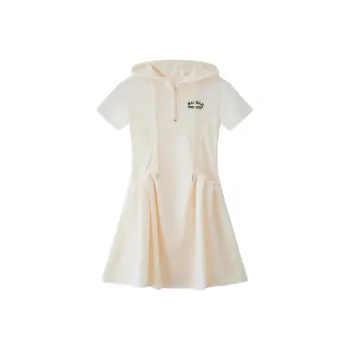 ABBY GODDESS Short Sleeved Dress Women's Apricot