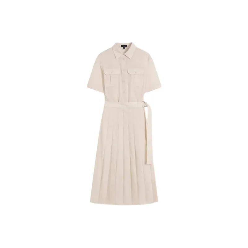 THEORY Pleated Maxi Dress-0