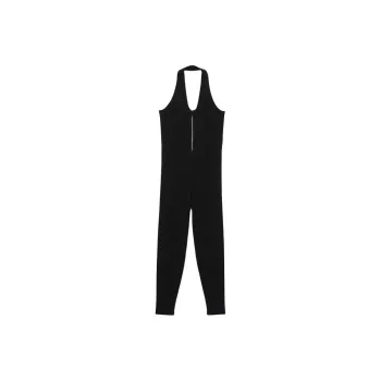 Sandro Knit Trouser Suit Jumpsuit Women's Black