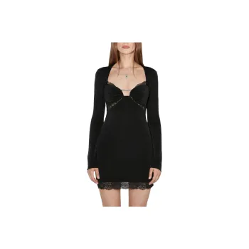 Misbhv FW24 Long Sleeved Dress Women's Black