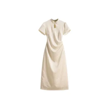 ARIADNAW STUDIO Short Sleeved Dress Women's Ecru