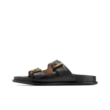 COLE HAAN Rubber Sole Slip Resistant Slide Slippers Women's Black