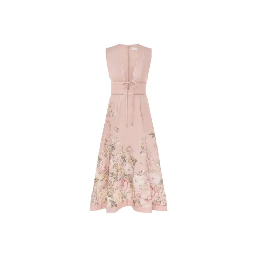 Zimmermann Waverly Plunge Midi Dress