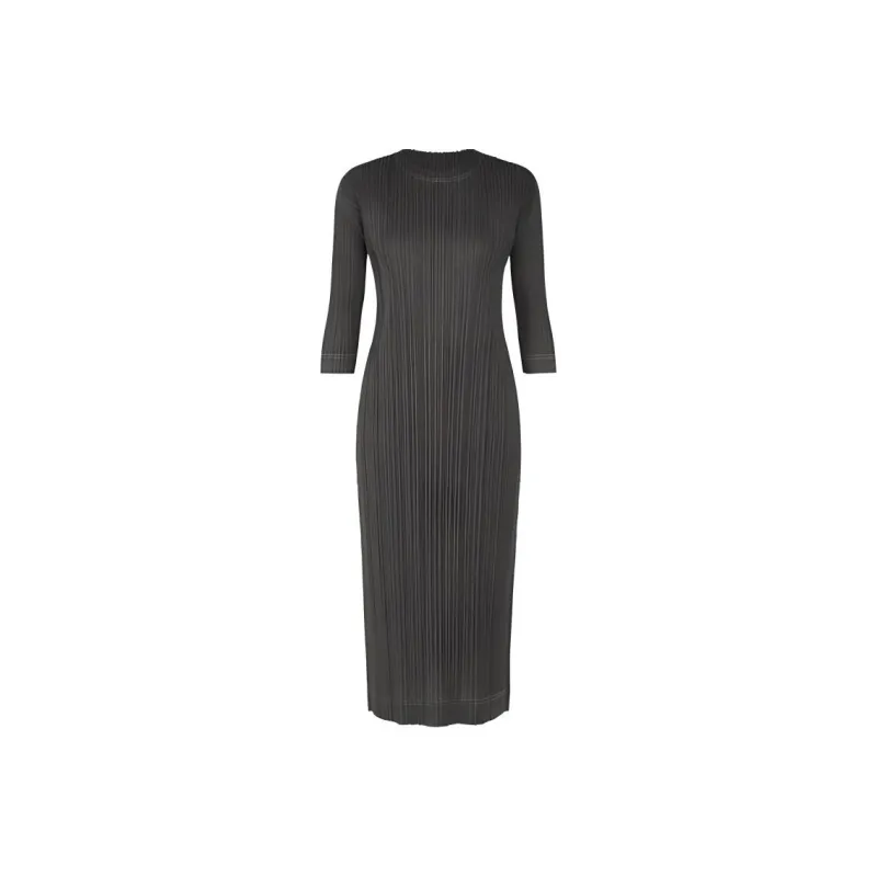 PLEATS PLEASE ISSEY MIYAKE SS24 Long-Sleeved Dresses Women's Black-0