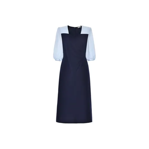 DIFFIE RIEGER Long-Sleeved Dresses Women's Blue