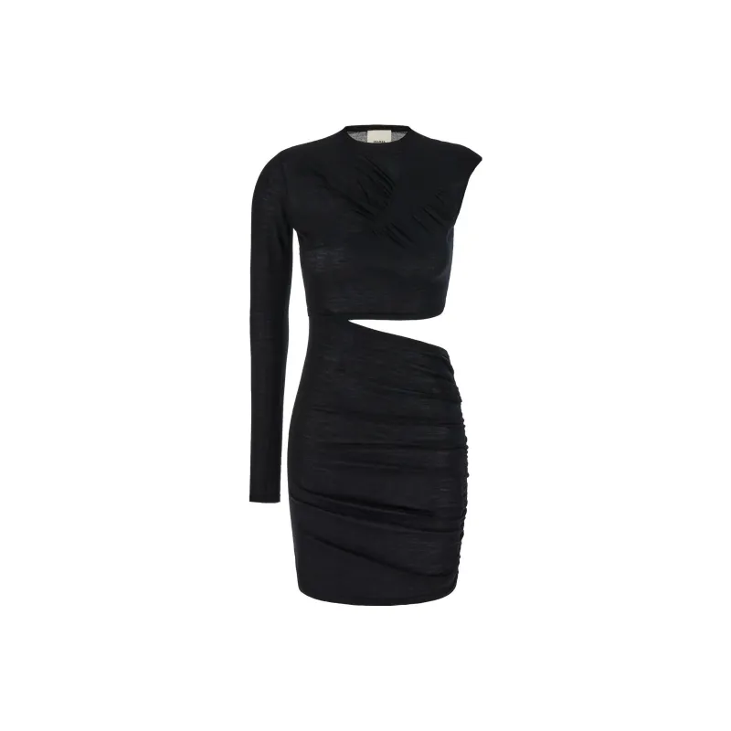 ISABEL MARANT FW23 Long Sleeved Dress Women's Black-0