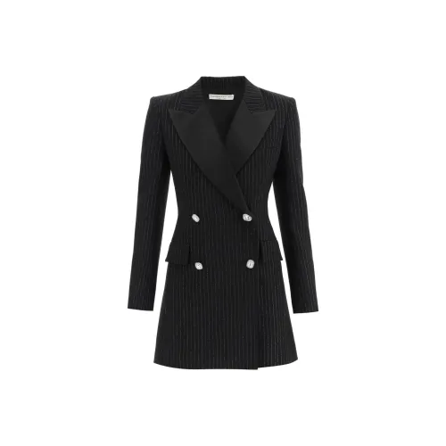 Alessandra Rich Double breasted Pinstripe Blazer Dress