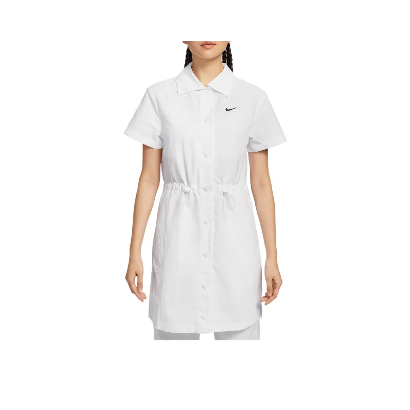 Nike Sportswear Short Sleeved Dress Women's White-0