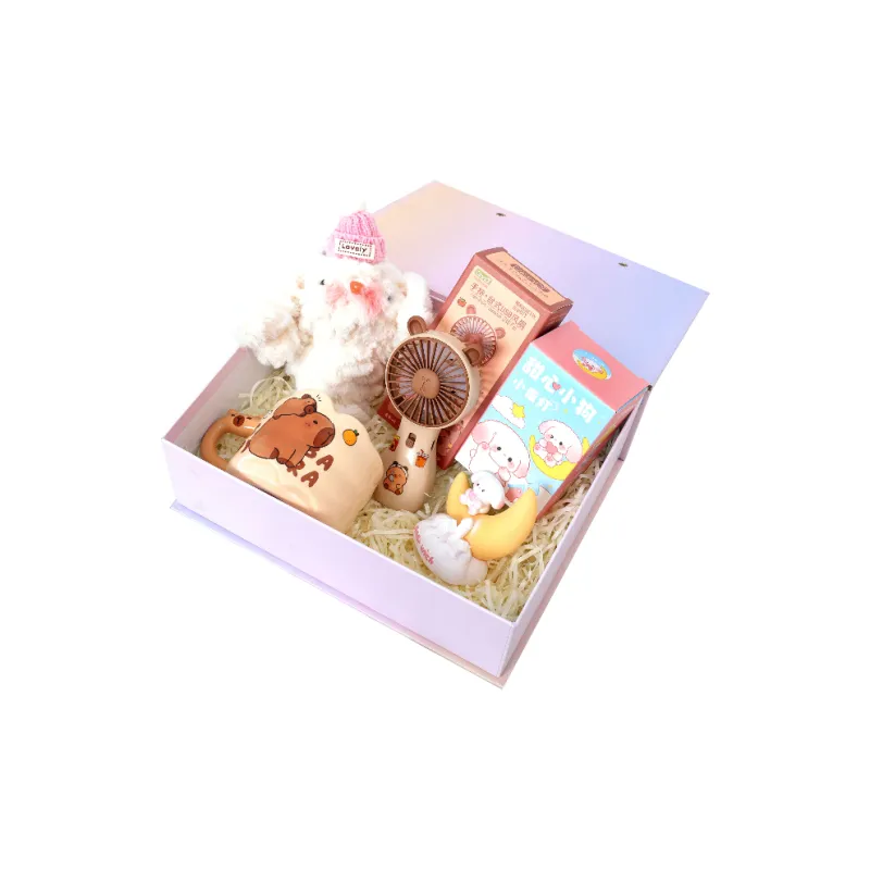 TLIT Romantic Capybara Cup Fan Puppy Night Light Box-0