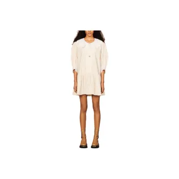 Sandro Short Sleeved Dress Women's White