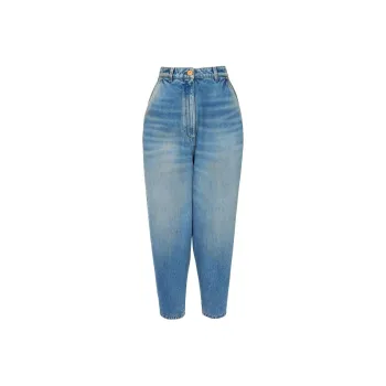 BALMAIN High-waisted Tapered Jeans