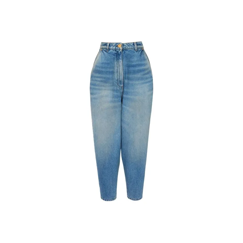 BALMAIN High-waisted Tapered Jeans-0