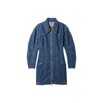 GAP Cult Gaia Collaboration Long-Sleeved Dresses Women's Blue