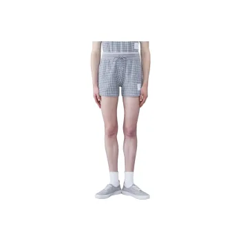 THOM BROWNE Checked Tweed Drawstring Shorts