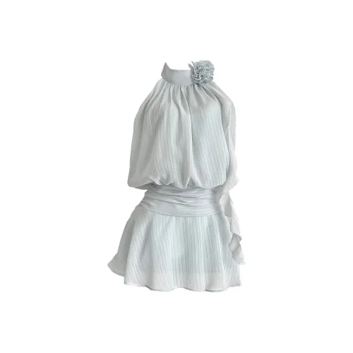UNION REMOVE Sleeveless Dress Women's Gray Blue