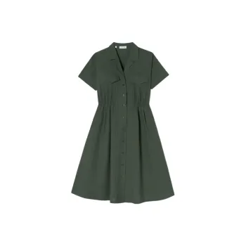 LACOSTE Short Sleeved Dresses Women's Green